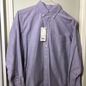 Uniqlo men’s Purple Oxford, NWT, SMALL